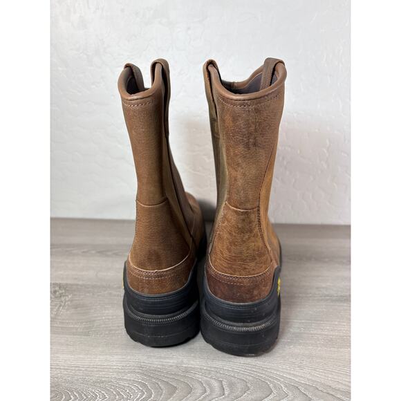 Herman Survivors Mens Work Boots Size 14 Waterproof Steel Toe Brown Leather - Picture 8 of 10